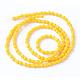Opaque Solid Color Glass Bead Strands GLAA-Q056-46-2