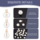 Superfindings 90 pz 3 ciondoli di perle imitazione plastica abs KK-FH0004-16-4