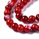 Dyed Natural Crackle Agate Beads Strands G-T100-03C-5