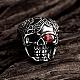 Punk Skull Stainless Steel Cubic Zirconia Rings for Men RJEW-BB03816-11-2