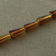 Стеклянные бусины с гальваническим покрытием  EGLA-Q033-6-1