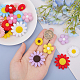 CHGCRAFT 24Styles Sunflower Silicone Beads Daisy Shape Silicone Beads Flower Silicone Focal Beads for DIY Necklaces Bracelet Keychain Making SIL-CA0003-11-3