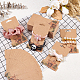 FINGERINSPIRE 120Pcs Paper Hair Clip Display Cards 2.6x4.5inch Burlywood Hair Bow Display Holder Cards Fireplace Christmas Tree Pattern Rectangle Brooches Hair Accessories Display and Organize DIY-FG0004-25A-4