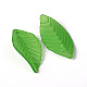 Green Transparent Frosted Acrylic Leaf Pendants for Chunky Necklace Jewelry X-FACR-R002-1-2