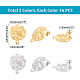Unicraftale 32Pcs 2 Colors 304 Stainless Steel Stud Earring Finding STAS-UN0041-95-3