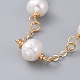 Bracelets à maillons en perles de culture d'eau douce naturelles BJEW-JB04818-01-2