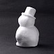 Muñeco de nieve navideño modelado de espuma de poliestireno manualidades de decoración diy DJEW-K001-B06-2