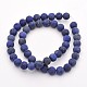 Lapis lazuli naturale perle tonde fili X-G-D660-4mm-2