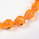 Faceted Drop Imitation Austrian Crystal Glass Bead Strands G-PH0010-12-10x8mm-2