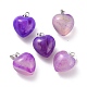 Natural Dyed & Heated Agate Pendants G-I311-A35-1