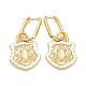Alloy Enamel Huggie Hoop Earrings EJEW-A058-12G-2