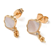 Фурнитура для сережек-пусетов из латуни KK-P239-06G