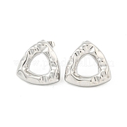 Треугольные серьги-гвоздики из нержавеющей стали 304 EJEW-L290-005P