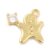 Подвески из кубического циркония с покрытием из латуни KK-R150-01G