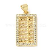 Латунные микро проложить кубического циркония подвески KK-K298-51G