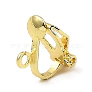 Латунные серьги с клипсами KK-Z030-15G