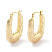 Brass Hoop Earrings EJEW-H301-01G-07