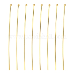 Sfera in ottone perni testa, nichel libero, colore oro, misura : circa 0.6 mm mm di spessore, 50 mm di lunghezza, testa: 1.5 mm, circa 165~170pcs/20g