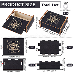 1 bolsa de cajas de almacenamiento de tarot de MDF&nbsp;CON-FG0001-27
