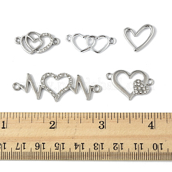 30 шт. 5 стиля сплава хрустальные стразы звенья/соединители&nbsp;ALRI-FS0001-09