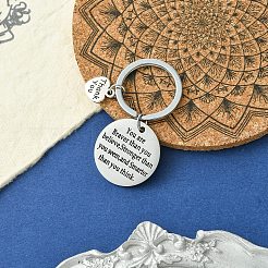 Schlüsselanhänger aus Edelstahl und Legierung&nbsp;KEYC-YW00043