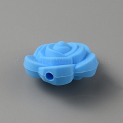 Perle di silicone ecologiche per uso alimentare rosa&nbsp;SIL-WH0014-20E