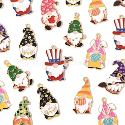 24шт 8 стиля подвески из сплава с эмалью&nbsp;ENAM-FS0002-80