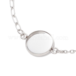 Изготовление браслета-скрепки из нержавеющей стали 304&nbsp;BJEW-JB13072-02