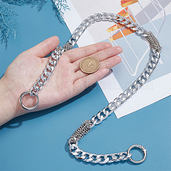 Алюминиевые и железные кубинские цепи с звеньями для сумок-удлинителей&nbsp;HJEW-PH02129-02