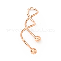 Спиральная штанга из нержавеющей стали 316&nbsp;AJEW-G042-02RG