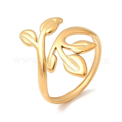 Offene Manschettenringe aus Edelstahl 304 für Damen&nbsp;RJEW-L342-10G