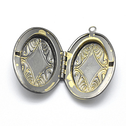 Подвески латуни медальон&nbsp;X-KK-F717-08AB-NR