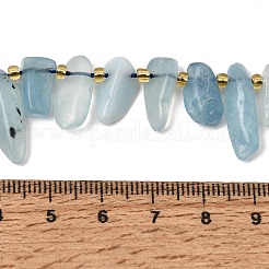 Granos de aguamarina natural hilos&nbsp;GG-CBADF20-A01