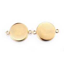 201 Edelstahl-Cabochon-Anschlussfassungen&nbsp;STAS-F191-15G-G