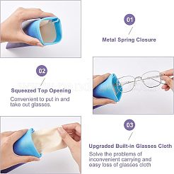 4шт. чехол для хранения ресниц из ПВХ-кожи градиентного цвета&nbsp;AJEW-NB0003-38