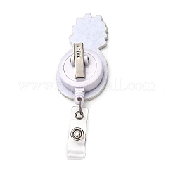 Ананасовый войлок и катушка для бейджа из АБС-пластика&nbsp;AJEW-I053-33