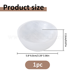 Ciotola di ricarica in selenite naturale per la pulizia&nbsp;AJEW-WH0410-375