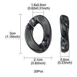 Непрозрачные акриловые соединительные кольца&nbsp;OACR-YW0001-30