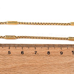 Ожерелья из цепочек-колонн из нержавеющей стали 304 толщиной 2 мм&nbsp;NJEW-K291-02G