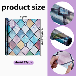 PVC-Selbstklebe-Glasaufkleber&nbsp;DIY-WH0349-541