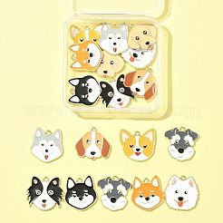 18шт 9 стиля подвески из сплава с эмалью&nbsp;ENAM-FS0003-63