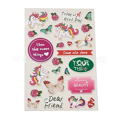 Selbstklebender Sticker aus Papier mit Glitzer&nbsp;DIY-A017-01D