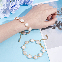 2шт. браслеты из натурального жемчуга Кеши для женщин&nbsp;BJEW-UN00016