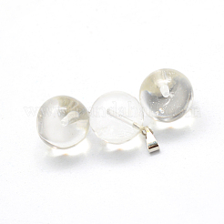 Круглые кулоны из арбузного каменного стекла&nbsp;G-Q434-10