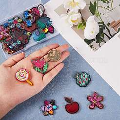 30шт 15 стиля прозрачные акриловые подвески&nbsp;KY-SZ0001-18