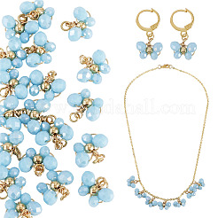 20шт стеклянные подвески&nbsp;PALLOY-TAC0216