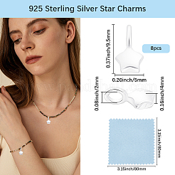 8 pieza 925 dijes de plata esterlina&nbsp;STER-BBC0009-94