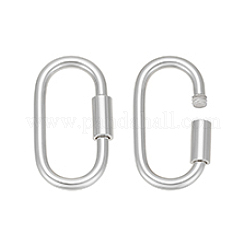 2 Stück Sterlingsilber-Verschlusskarabiner&nbsp;STER-PH0007-88P