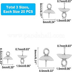 Pendentifs à chevilles en acier inoxydable 202&nbsp;STAS-UN0011-20