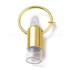 Forma de lápiz labial botella de perfume de piedras preciosas mezcladas naturales&nbsp;G-I298-01G